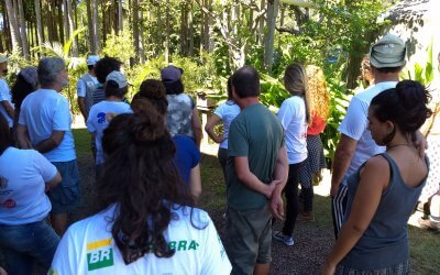 Centro de Referências Ambientais recebe alunos de Biologia Marinha do Litoral Norte