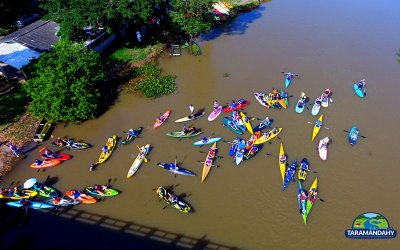 “Caiacada Entre-Barras” do Taramandahy abriu verão sustentável gaúcho